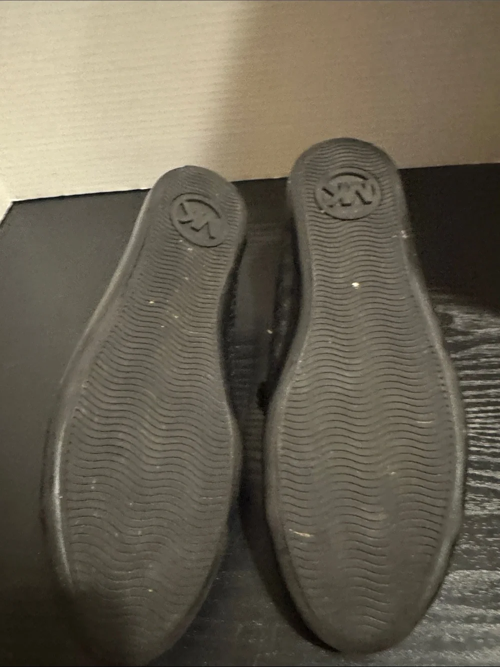 MICHAEL Michael Kors Black Lace-Up Low-Top Sneakers with Silver Logo Hardware